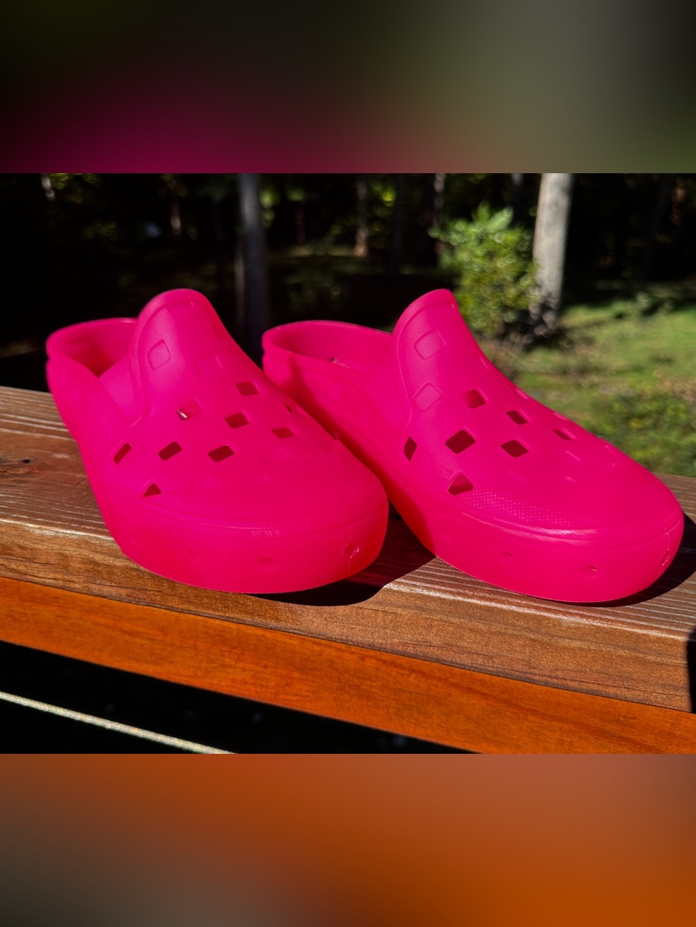 Vans Slip-On Mule TRK Hot Pink Jelly Shoes Women’s 8 / Men’s 7